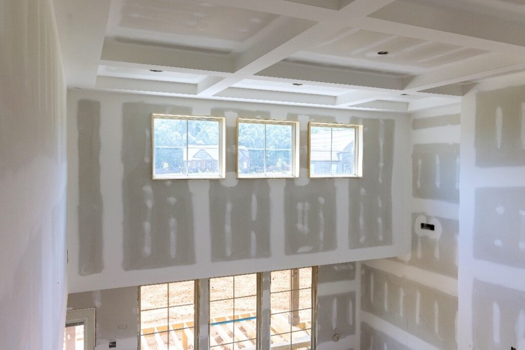 Empty White Living Room Windows
