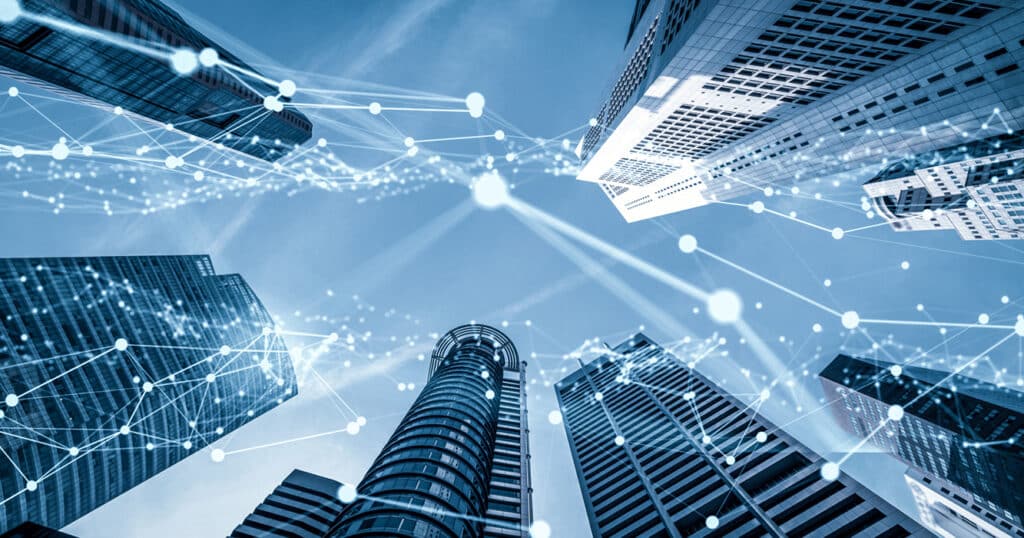 Buildings Connected by a Wireless Network