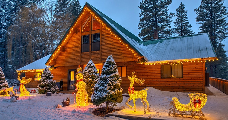 Holiday Lights on a House