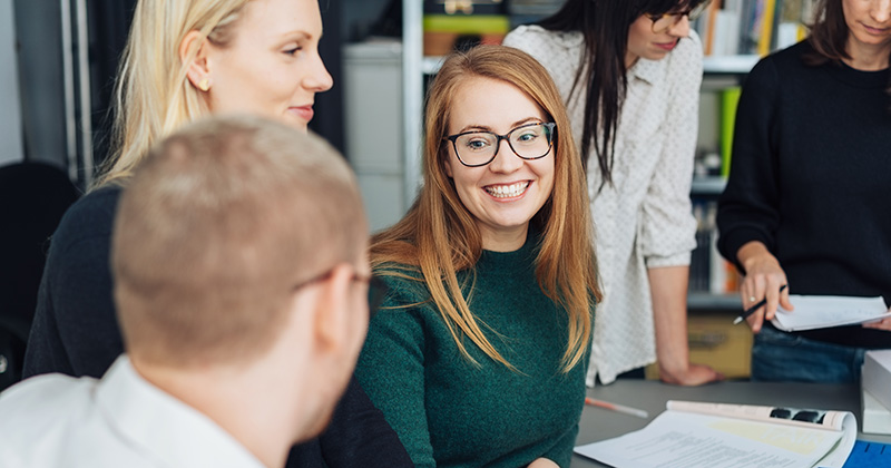 Female Recruiter Smiling