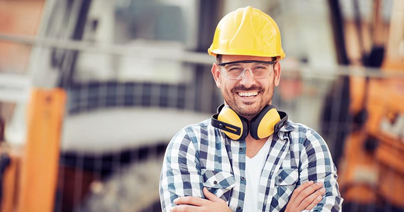 Happy Construction Worker