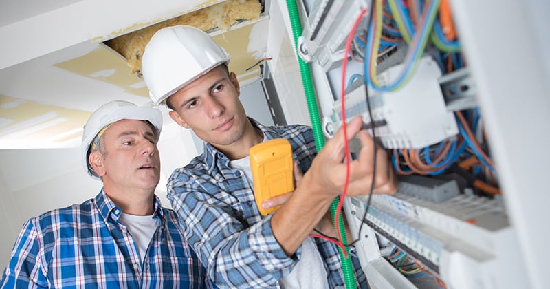 Apprentice Electrician in Training